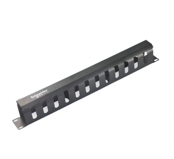 19 Inches 1U 24 Port Rack-Mounted Metal Cable Manager