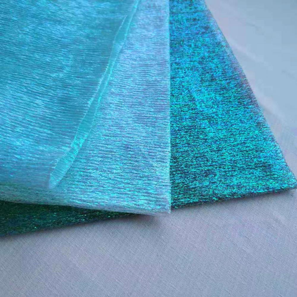 Crushed Iridescent Organza Fabric