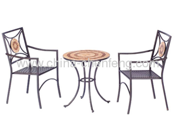 Ceramic Tiles Patio Furniture Bistro Sets 