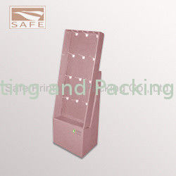 Oil Printing Corrugated Cardboard Display Racks , Magazine Pop Display