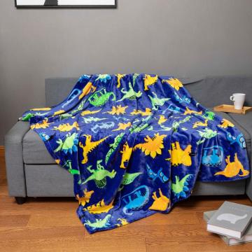 Cartoon design children bedroom sofa blanket