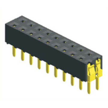 Conector de zócalo femenino de 2.54 mm doble fila recta