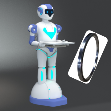 P0P2P4P5 Thin Wall Crossed Roller Bearings For Robots
