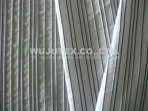 129g/sm Spandex Weft Cotton Poly Fabric Cloth With Plain Weave And Dobby Stripe