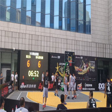 FIBA 3x3 Outdoor -Basketball Sportstöber für den Wettbewerb
