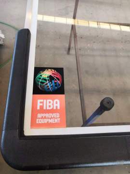 FIBA tempered glass backboard