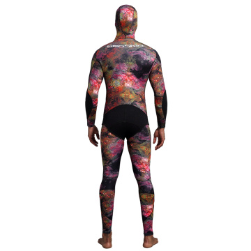 Seaskin สองชิ้น Neoprene Camo Spearfishing Wetsuit