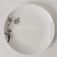 High white porcelain coupe shape dinner plate