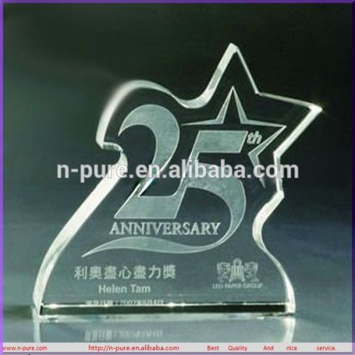 Nice Crystal Star Award Trophy