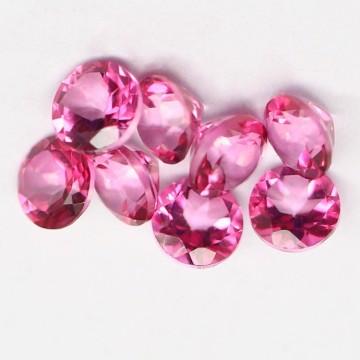 Good Quality Natural Pink Topaz Faceted Cut Gemstone