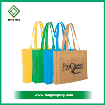 Custom logo grocery non woven tote shopping bag