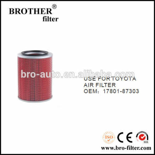 High quality OEM auto air filter 1780187303 for Toyota car return air filter grille with frame