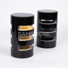 Samistone Granite Solar Power Candle Holder - Cemetery Garden Lamp Light with Remote Control