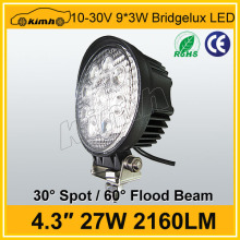 Automobile 4.3 inch 2160LM 27W work lights led for marine