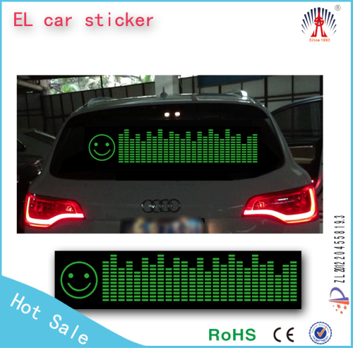 el car decoration sticker/el flashing car body sticker/equalizer el car sticker