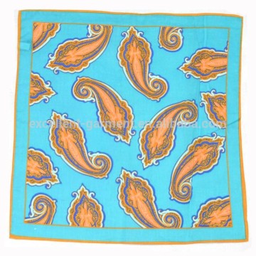 Paisley design 100% cotton custom print hanky