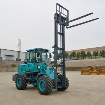 Small 2ton off-road forklift 4x4 chinese factory