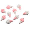 Hot Selling Kawaii Pink Weiß Puppenhaus Food Resin Flatback Cabochons Telefon Dekoration Handwerk DIY Scrapbooking Zubehör 24MM