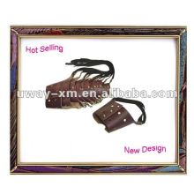 UW-PMZ-008 Hot selling brown safe leather dog muzzle