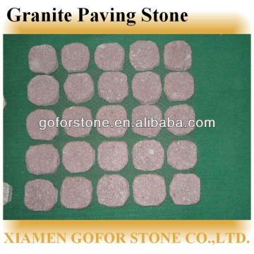 red paving stone, mosaic paving stone