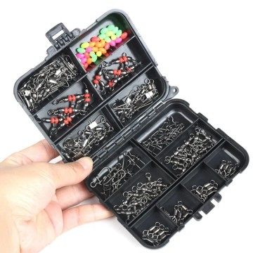 Fishing Accessories 140pcs/Box Swivel Snap Tackle Set