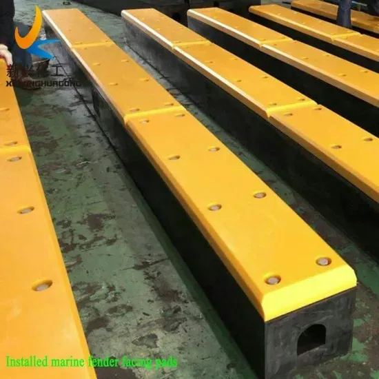 Anti-UV, Non-Rottrening, Flat Marine Fender/Impact Resistant Pads, Dock Sliding Pads