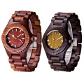 Custom Man's Full Nature Wood Quartz Wrist Watch