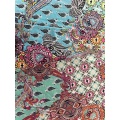 Paisley Design رايون بوبلين مكوك 45S طباعة النسيج