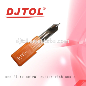 Double straight flutes cutter with angle(A series) utting with chamfering of edge