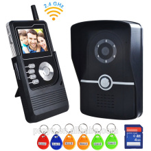 2.4 inch LCD handheld intercom system wireless outdoor with ID cards PY-3424PJ11