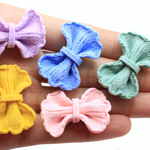 I più caldi colorati ciondoli in resina Bowknot Decorazione fai da te Artigianato Ragazze Accessori per ornamenti a forcina Accessori per gioielli per bambini Negozio di abbellimento