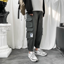 Fashion Men's Elastic waist slacks