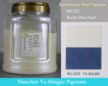 MJ-225 Interference Blue Pearl Pigment, Iridescent Blue Mica Powder Pigments