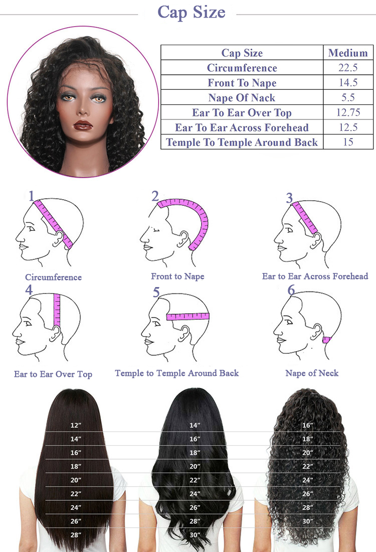 Hand Tied To Swiss Lace Deep Wave Virgin Bohemian Human Hair 360 Frontal Lace Wigs