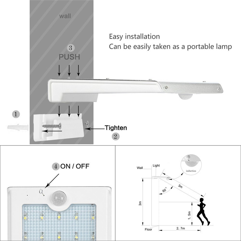 SI-SL025 solar good quality motion light