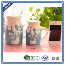 two size white milk tea cup decal milk cup