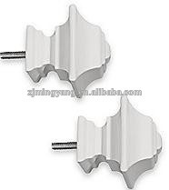 ReSolutions Square Finials In Pewter White resin