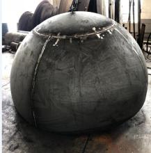Thick plate hemispherical dishend for big storage tank