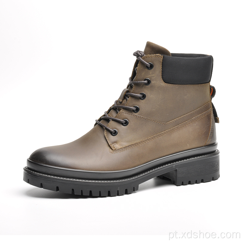 Bota alta plataforma feminina casual tornozelo business