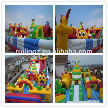 kids inflatable fun city, giant fun city for sale