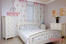 Modern Bedroom Set Pine Wood Bed Side /Chest/Cabinet/Bed