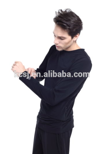 7.4V battery heated base layer shirt for men