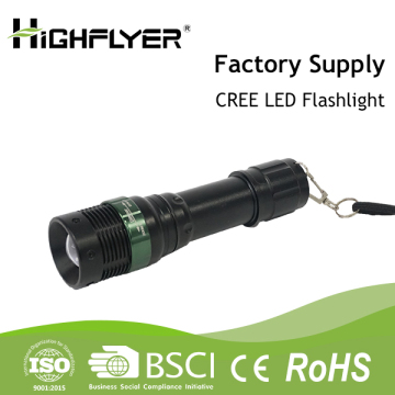 Highflyer hot ningbo aluminum led flashlight outdoor torch with hand starp