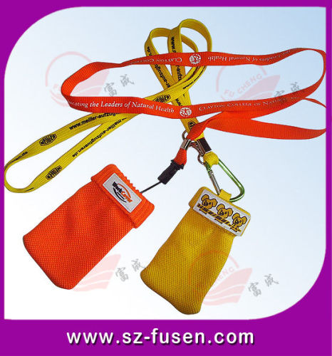 Oem Cell Phone Single Custom Lanyard 1.5cm Polyester Or Nylon