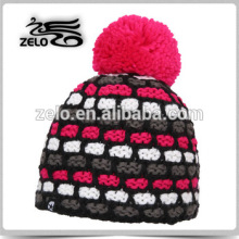 2015 knitted girl's fashion winter hat beanies