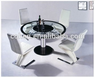 Cheap glass dining room set AH6033