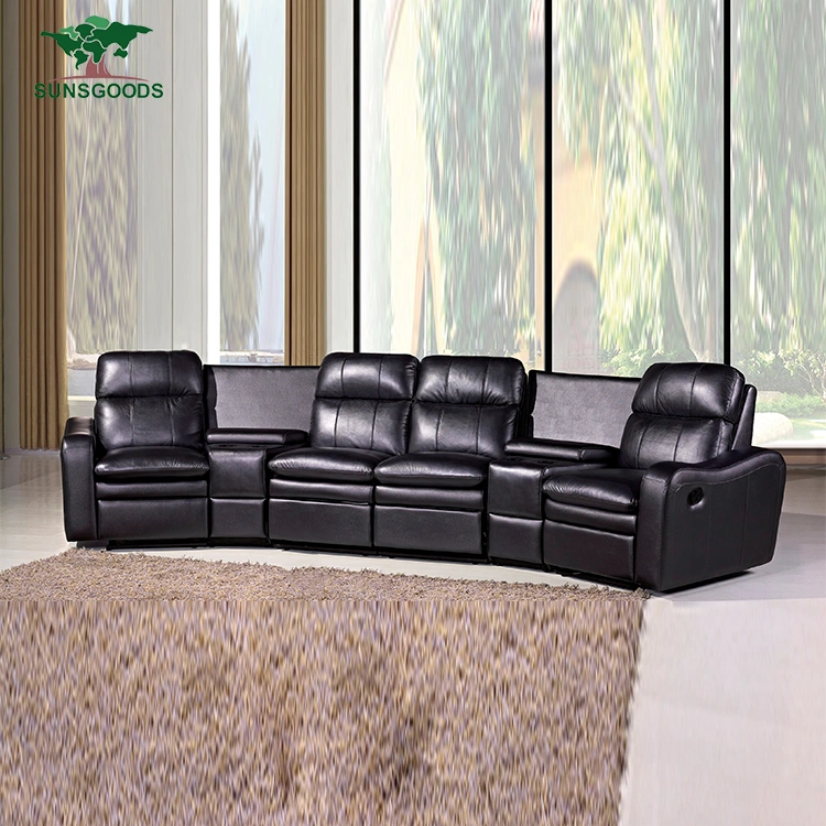 Best Selling Chairs Cinema Modern Designs 4 Seating Sofa Furniture