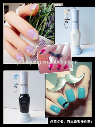 High Quality Cheap 2 in 1 Nail Art Pen/Two Way Nail Polish Pen