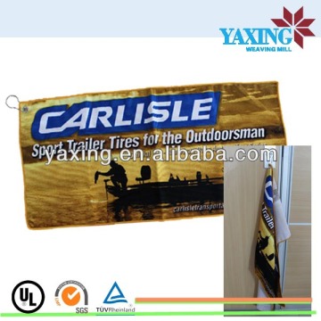 Reactive printed unique golf towels