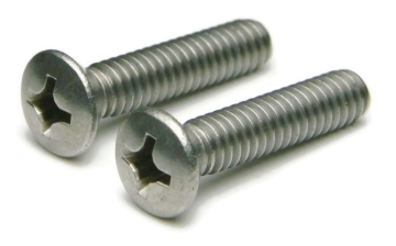 Phillips Slotted Oval Head Machine Screws